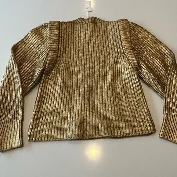 Ulla Johnson Victoire Pullover Gold Sweater Cashmere Blend